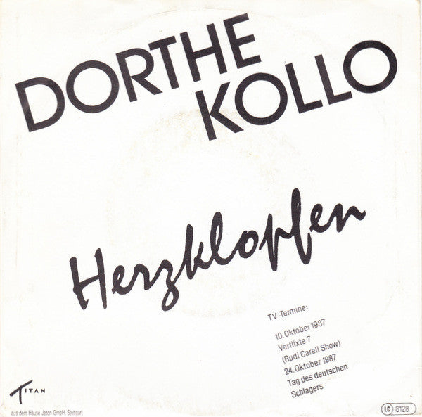 Dorthe Kollo - Herzklopfen 23468 Vinyl Singles VINYLSINGLES.NL