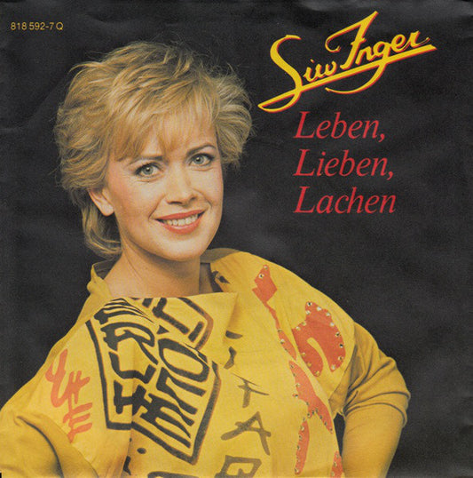 Siw Inger - Leben, Lieben, Lachen 21586 Vinyl Singles Goede Staat