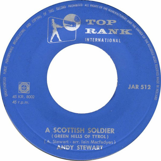 Andy Stewart - A Scottish Soldier Vinyl Singles Vinyl Very Good (VG) <br> Hoes Good Plus (G+)