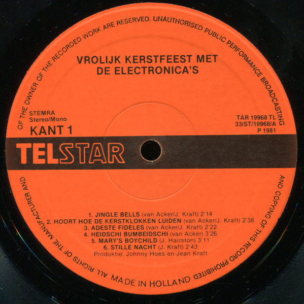 Electronica's - Vrolijk Kerstfeest Met De Electronica's (LP) 46196 Vinyl LP Goede Staat