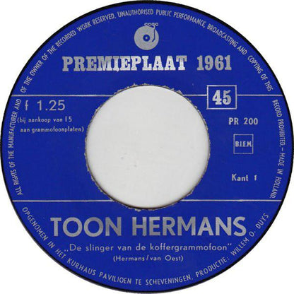 Toon Hermans / Wim Kan - Premieplaat 1961 15549 14997 30152 29504 00785 09149 09148 07143 0425605451 04461 Vinyl Singles VINYLSINGLES.NL