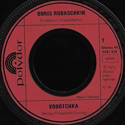 Boris Rubaschkin - Vodotchka 23241 Vinyl Singles Goede Staat