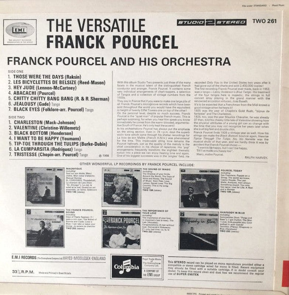 Franck Pourcel And His Orchestra - The Versatile Franck Pourcel (LP) 49309 Vinyl LP VINYLSINGLES.NL
