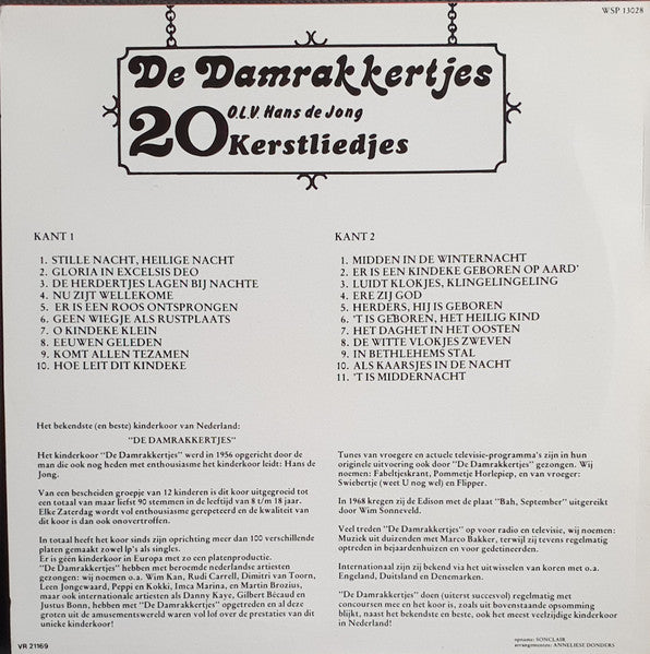 Damrakkertjes - 20 Kerstliedjes (LP) 51005 50854 49346 49079 48950 45025 48390 48688 48701 Vinyl LP Goede Staat