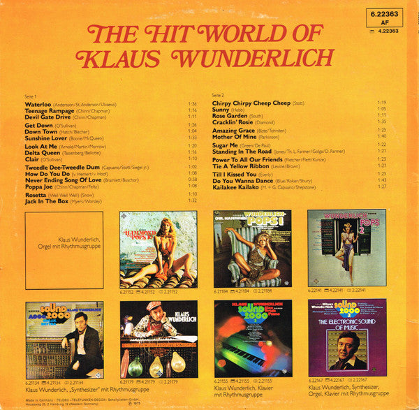 Klaus Wunderlich - The Hit World (LP) 42515 Vinyl LP Goede Staat