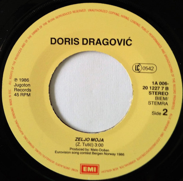 Doris Dragovic - Love Is Fire 21472 Vinyl Singles Goede Staat