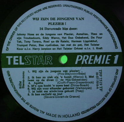 Various - Johnny Hoes Presenteert: Wij Zijn De Jongens Van Plezier (LP) 42625 Vinyl LP VINYLSINGLES.NL