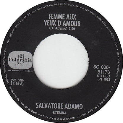 Adamo - Femme Aux Yeux D'amour 13809 Vinyl Singles Goede Staat