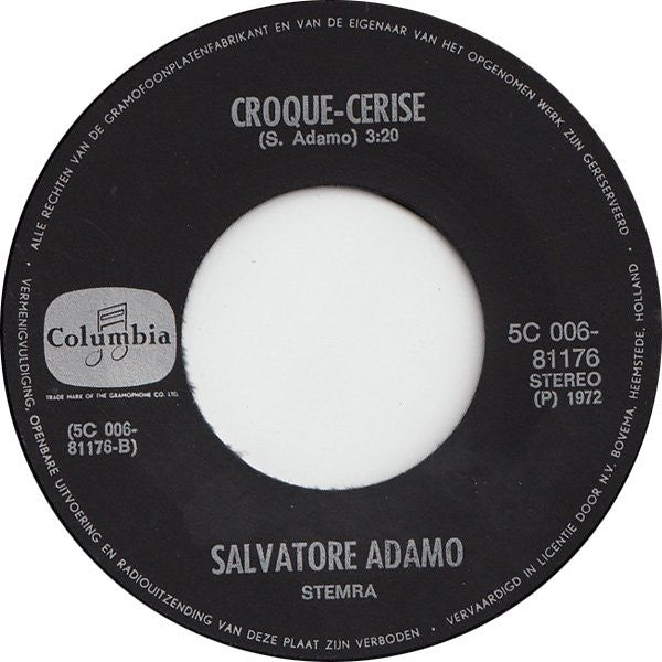 Adamo - Femme Aux Yeux D'amour 13809 Vinyl Singles VINYLSINGLES.NL