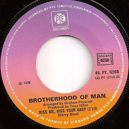 Brotherhood Of Man - Kiss Me Kiss Your Baby Vinyl Singles VINYLSINGLES.NL