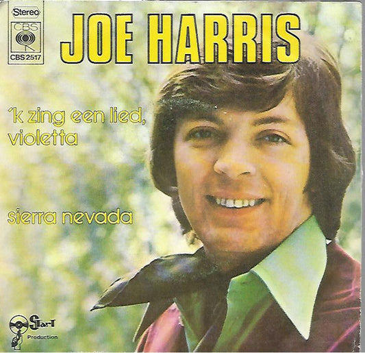 Joe Harris - 'k Zing Een Lied Violetta Vinyl Singles Vinyl Very Good (VG) <br> Hoes Good Plus (G+)