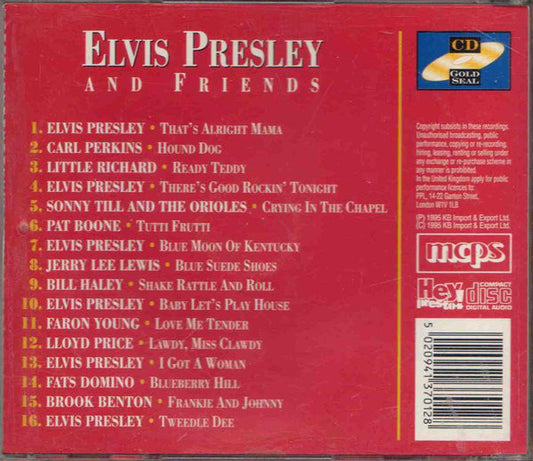 Various - Elvis Presley And Friends (CD) Compact Disc Vinyl Zeer Goed / Hoesje Goed "VINYLSINGLES.NL"