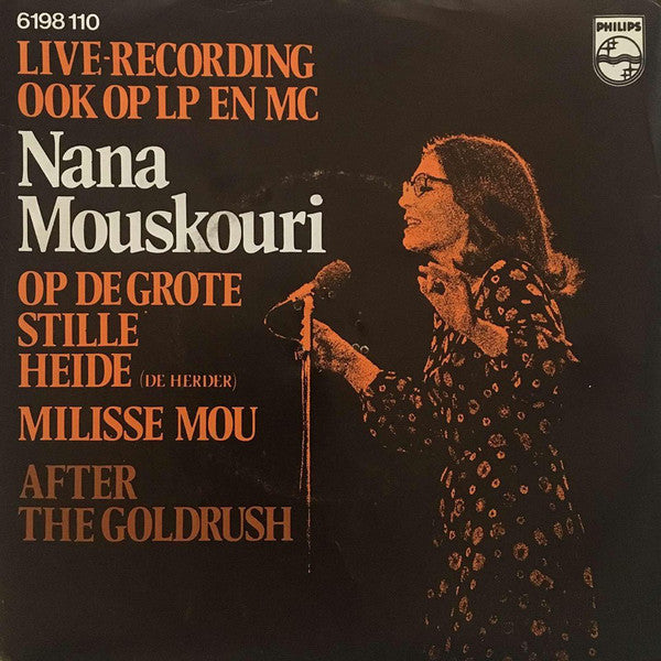 Nana Mouskouri - Op De Grote Stille Heide (De Herder) 24071 Vinyl Singles Goede Staat