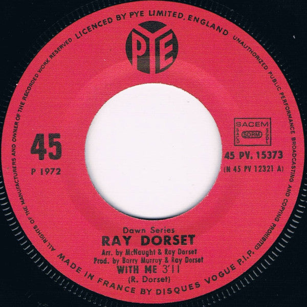 Ray Dorset - With Me 17965 Vinyl Singles VINYLSINGLES.NL
