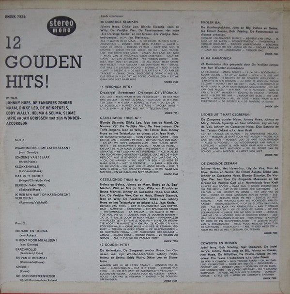Various - Johnny Hoes Presenteert: 12 Gouden Hits (LP) 43888 45180 Vinyl LP VINYLSINGLES.NL
