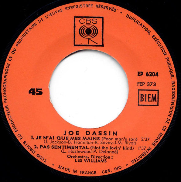 Joe Dassin - Bip Bip (EP) 13806 Vinyl Singles EP VINYLSINGLES.NL