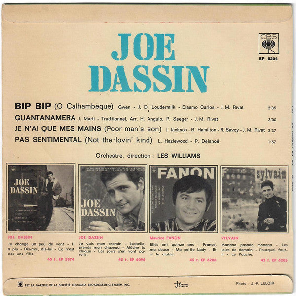 Joe Dassin - Bip Bip (EP) 13806 Vinyl Singles EP Goede Staat