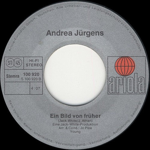 Andrea Jurgens - Eine Rose Für Dich 31973 Vinyl Singles Goede Staat