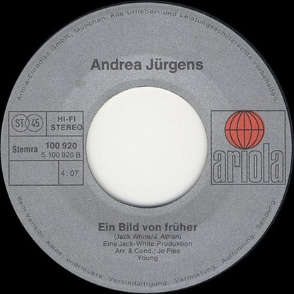 Andrea Jurgens - Eine Rose Für Dich 31973 Vinyl Singles Goede Staat