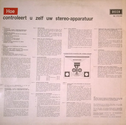 No Artist - Hoe Controleert U Zelf Uw Stereo-Apparatuur Vinyl LP VINYLSINGLES.NL