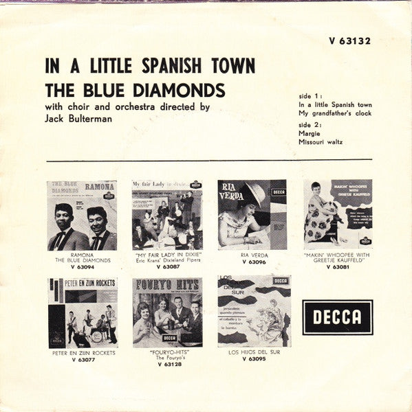 Blue Diamonds - In A Little Spanish Town (EP) 28392 Vinyl Singles EP Zeer Goede Staat