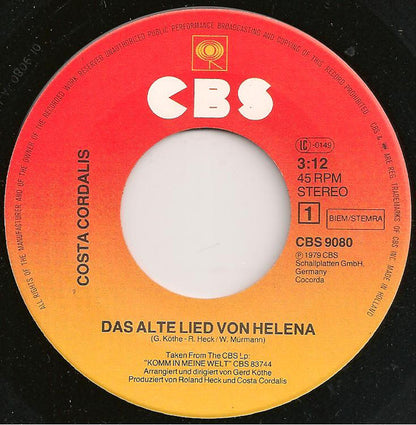 Costa Cordalis - Das Alte Lied Von Helena 15330 32152 Vinyl Singles VINYLSINGLES.NL