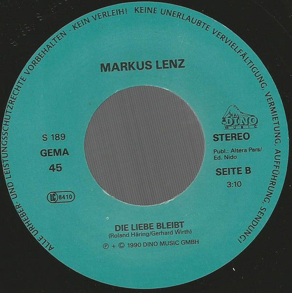 Markus Lenz - Ich Möcht Mit Dir Auf Wolken Geh'n 23537 Vinyl Singles Goede Staat