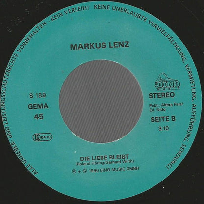 Markus Lenz - Ich Möcht Mit Dir Auf Wolken Geh'n 23537 Vinyl Singles Goede Staat