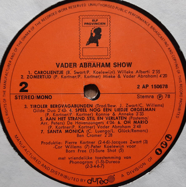 Various - Vader Abraham Show (LP) 49269 Vinyl LP VINYLSINGLES.NL