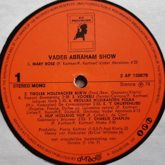 Various - Vader Abraham Show (LP) Vinyl LP Vinyl Zeer Goed / Hoesje Goed "VINYLSINGLES.NL"