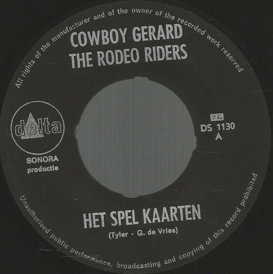 Cowboy Gerard- Het Spel Kaarten 01258 04160 08277 08298 Vinyl Singles VINYLSINGLES.NL
