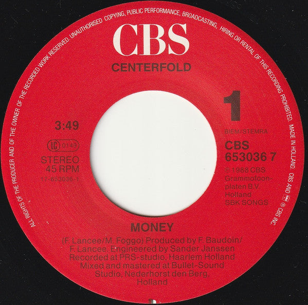 Centerfold - Money 18067 Vinyl Singles VINYLSINGLES.NL