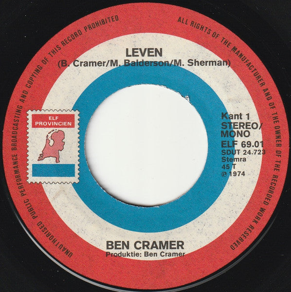 Ben Cramer - Leven Vinyl Singles VINYLSINGLES.NL