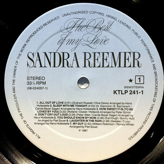 Sandra Reemer - The Best Of My Love (LP)