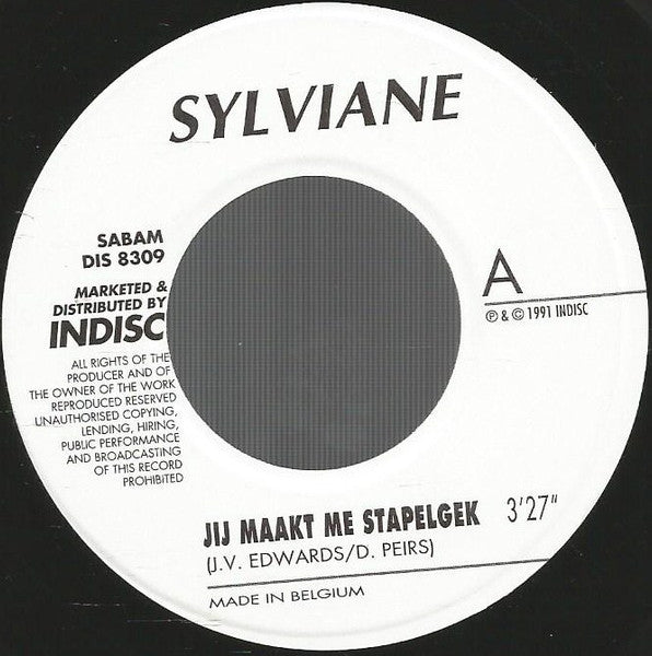 Sylviane - Jij Maakt Me Stapelgek Vinyl Singles Vinyl Very Good (VG) <br> Hoes Good Plus (G+)