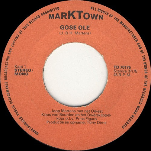 Joop Martens - Gosé Olé
