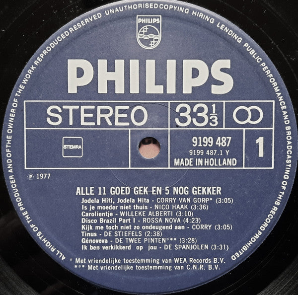 Various - Alle 11 Goed Gek! En 5 Nóg Gekker! (LP) 42479 48724 Vinyl LP VINYLSINGLES.NL