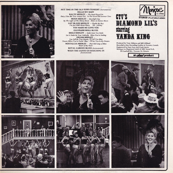 Vanda King - CTV's Diamond Lil's Starring Vanda King (LP) Vinyl LP Vinyl Very Good (VG) <br> Hoes Good Plus (G+)
