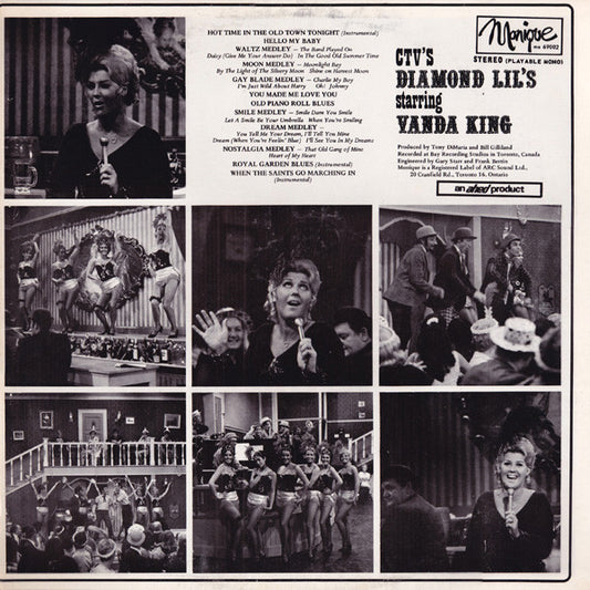 Vanda King - CTV's Diamond Lil's Starring Vanda King (LP) Vinyl LP Vinyl Zeer Goed / Hoesje Goed "VINYLSINGLES.NL"