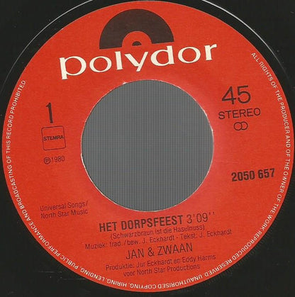 Jan & Zwaan - Het Dorpsfeest 13773 28246 28962 Vinyl Singles VINYLSINGLES.NL