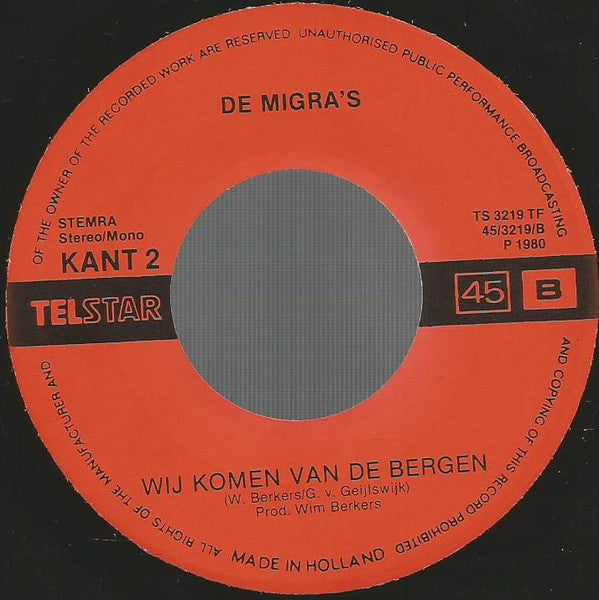 Migra's - In Kufstein Daar Heb Ik Het Jodelen Geleerd 29099 Vinyl Singles VINYLSINGLES.NL