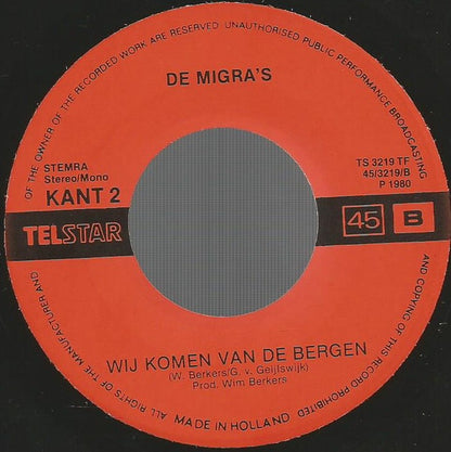Migra's - In Kufstein Daar Heb Ik Het Jodelen Geleerd 29099 Vinyl Singles VINYLSINGLES.NL