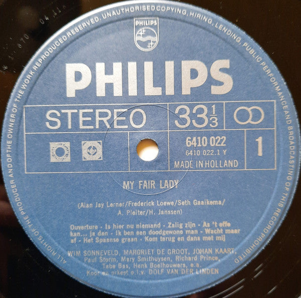 Wim Sonneveld - De Originele Nederlandse Versie Van My Fair Lady (LP) 49432 Vinyl LP VINYLSINGLES.NL