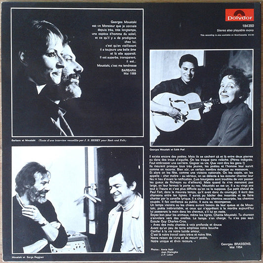 Georges Moustaki - Georges Moustaki (LP) Vinyl LP Vinyl Zeer Goed / Hoesje Goed "VINYLSINGLES.NL"