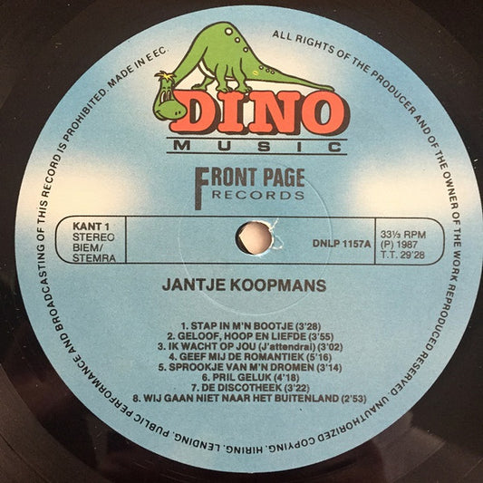 Jantje Koopmans - Jantje Koopmans (LP) 52350 Vinyl LP Vinyl Zeer Goed / Hoesje Goed "VINYLSINGLES.NL"