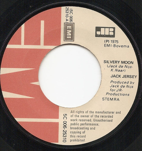 Jack Jersey - Silvery Moon Vinyl Singles Vinyl Very Good (VG) <br> Hoes Good Plus (G+)