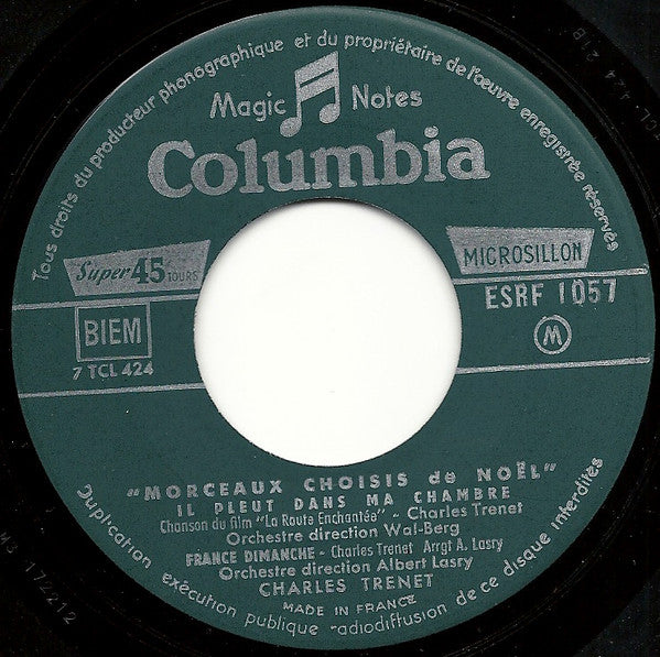 Charles Trenet - Morceaux Choisis De Noël (EP) 32980 Vinyl Singles VINYLSINGLES.NL