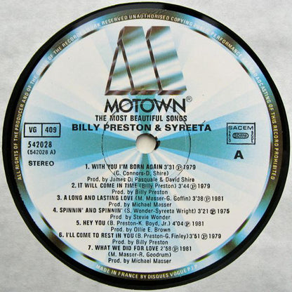 Billy Preston & Syreeta - The Most Beautiful Songs (LP) 48069 Vinyl LP VINYLSINGLES.NL