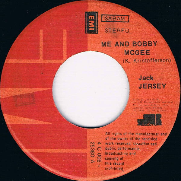 Jack Jersey - Me And Bobby McGee 31105 Vinyl Singles VINYLSINGLES.NL