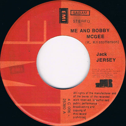 Jack Jersey - Me And Bobby McGee 31105 Vinyl Singles VINYLSINGLES.NL